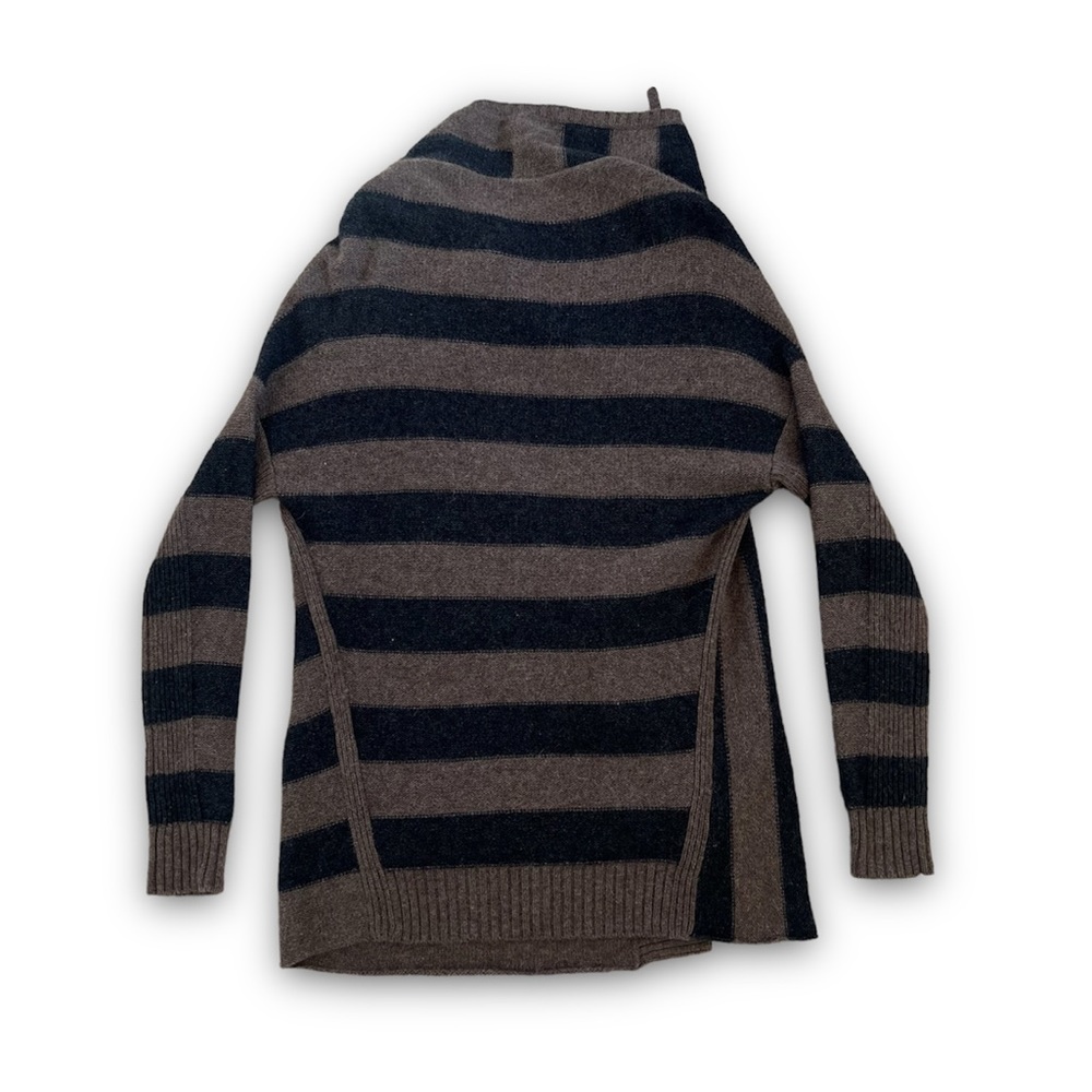 🖤 EUC🖤 VINCE Cashmere Blend Striped Wrap Cardigan - Picture 4 of 9